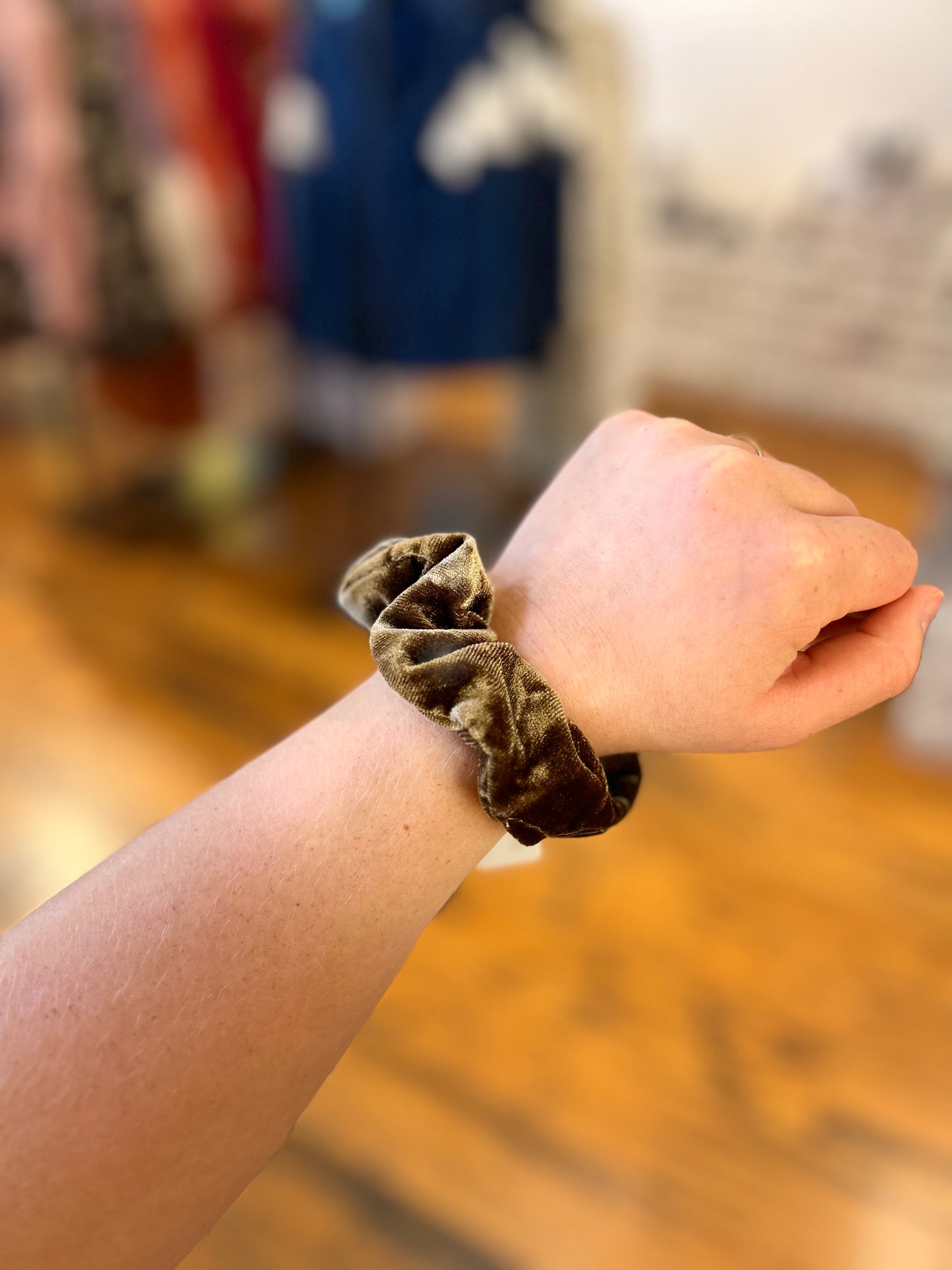 Velvet scrunchies