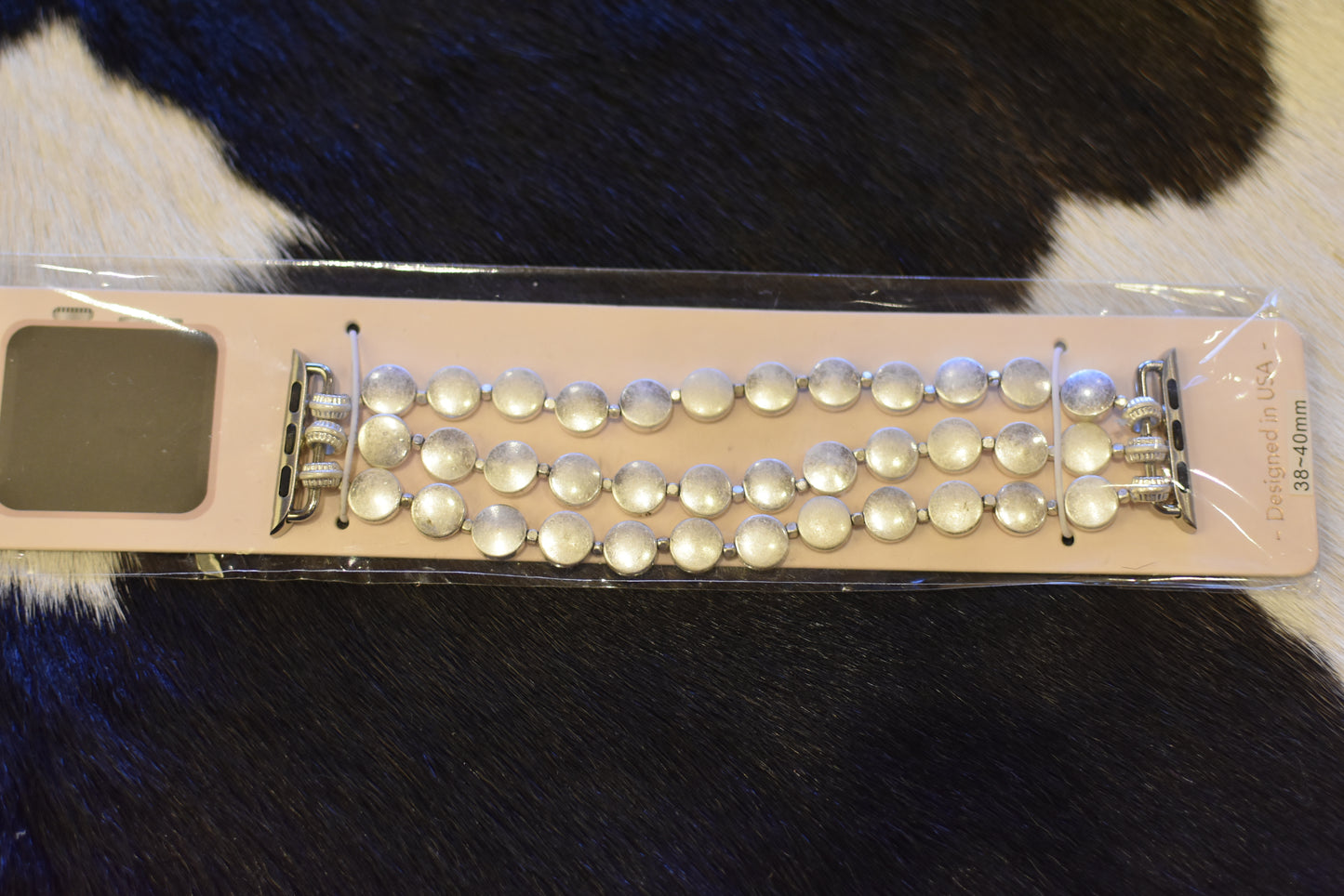 Disk Metal Beads Watch Band