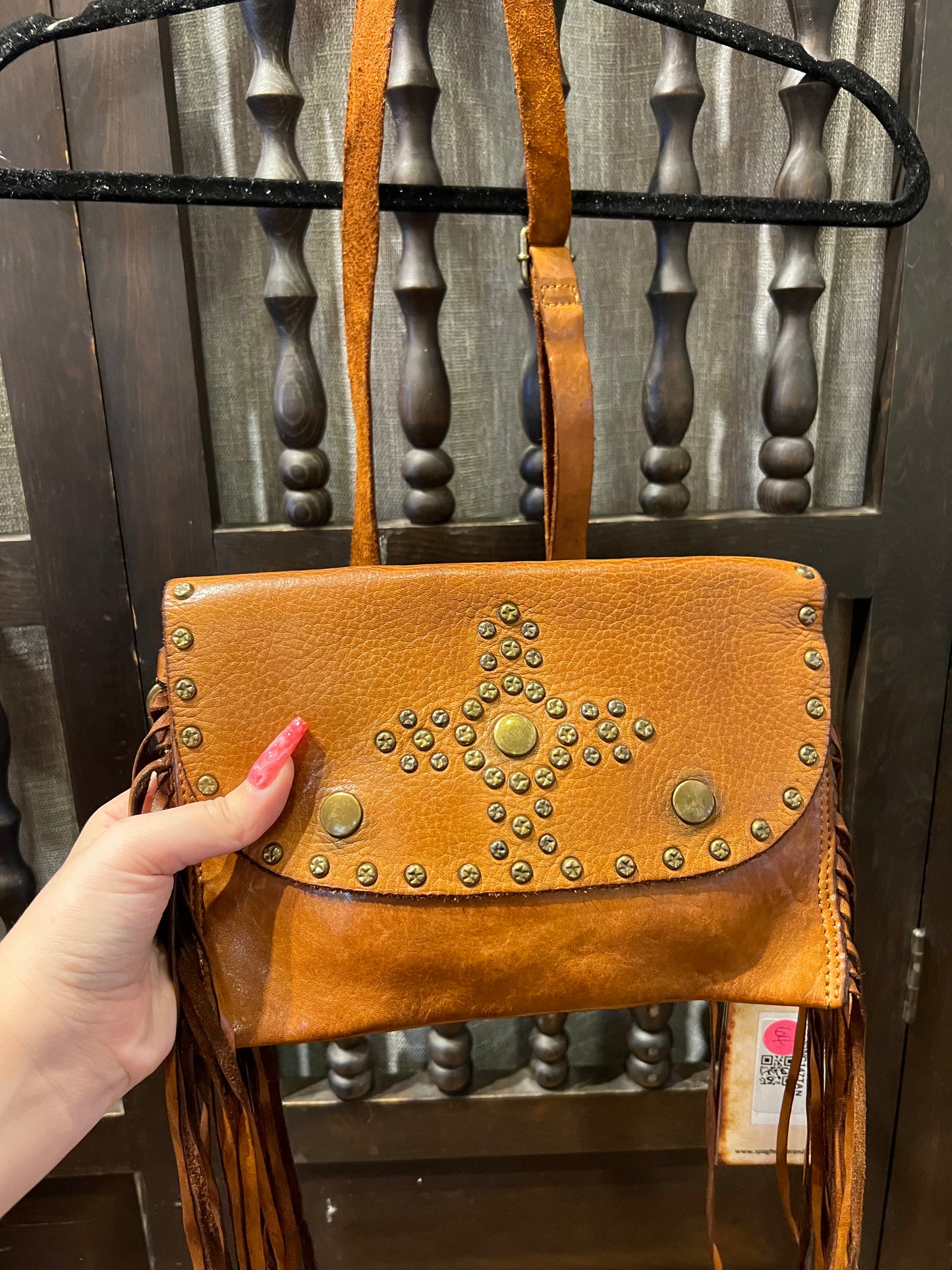Brown Leather Crossbody