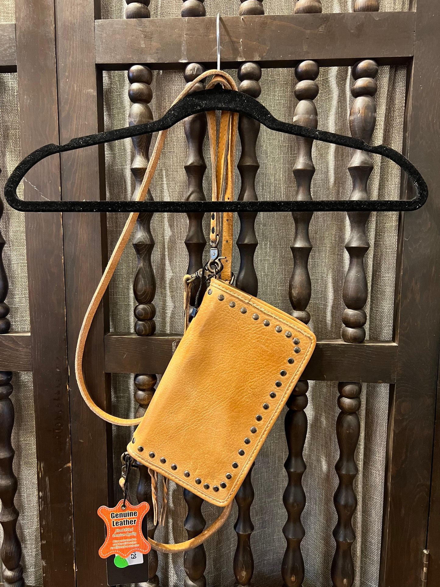 Caramel Leather Crossbody