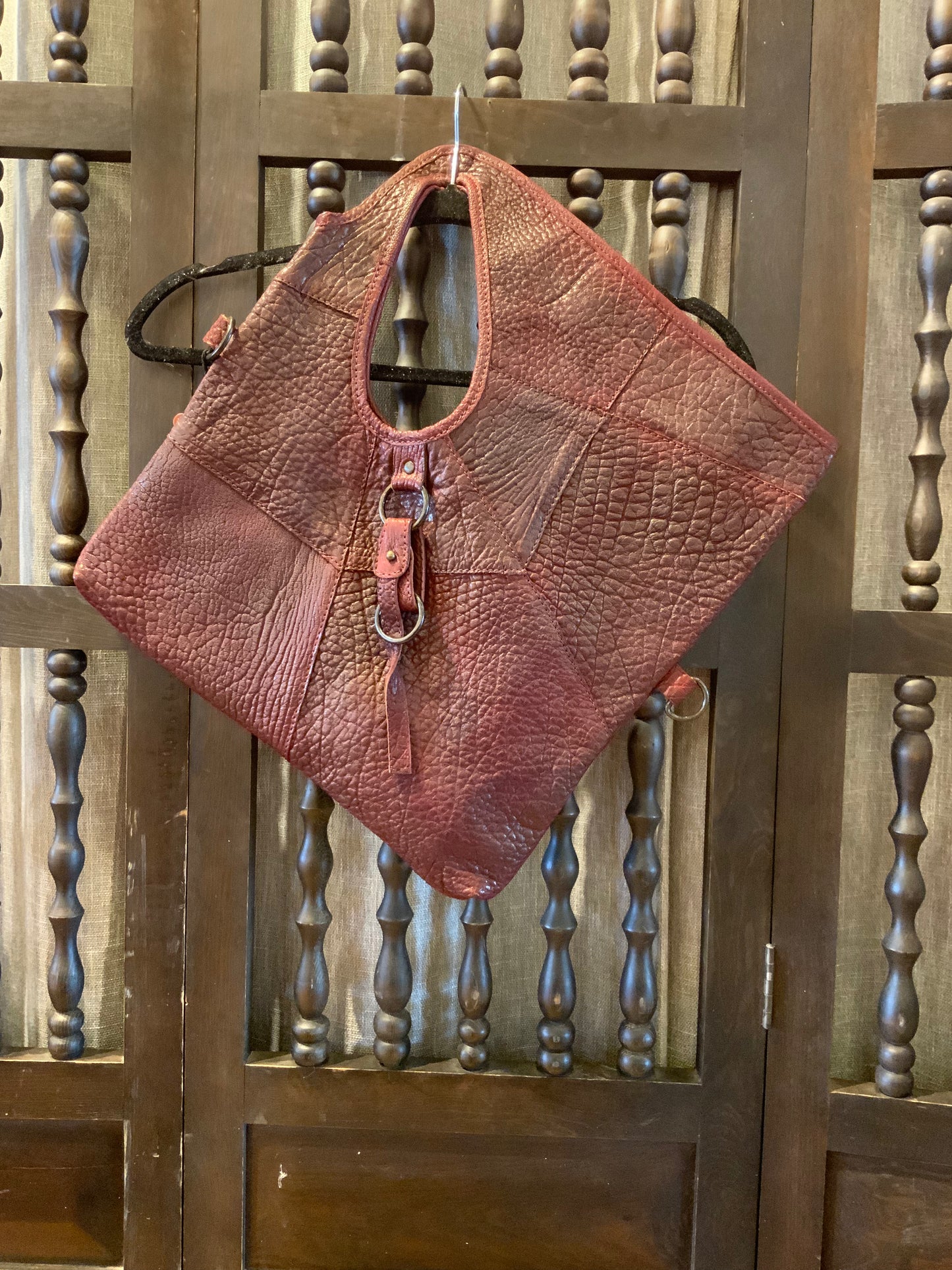 Square Leather Handbag