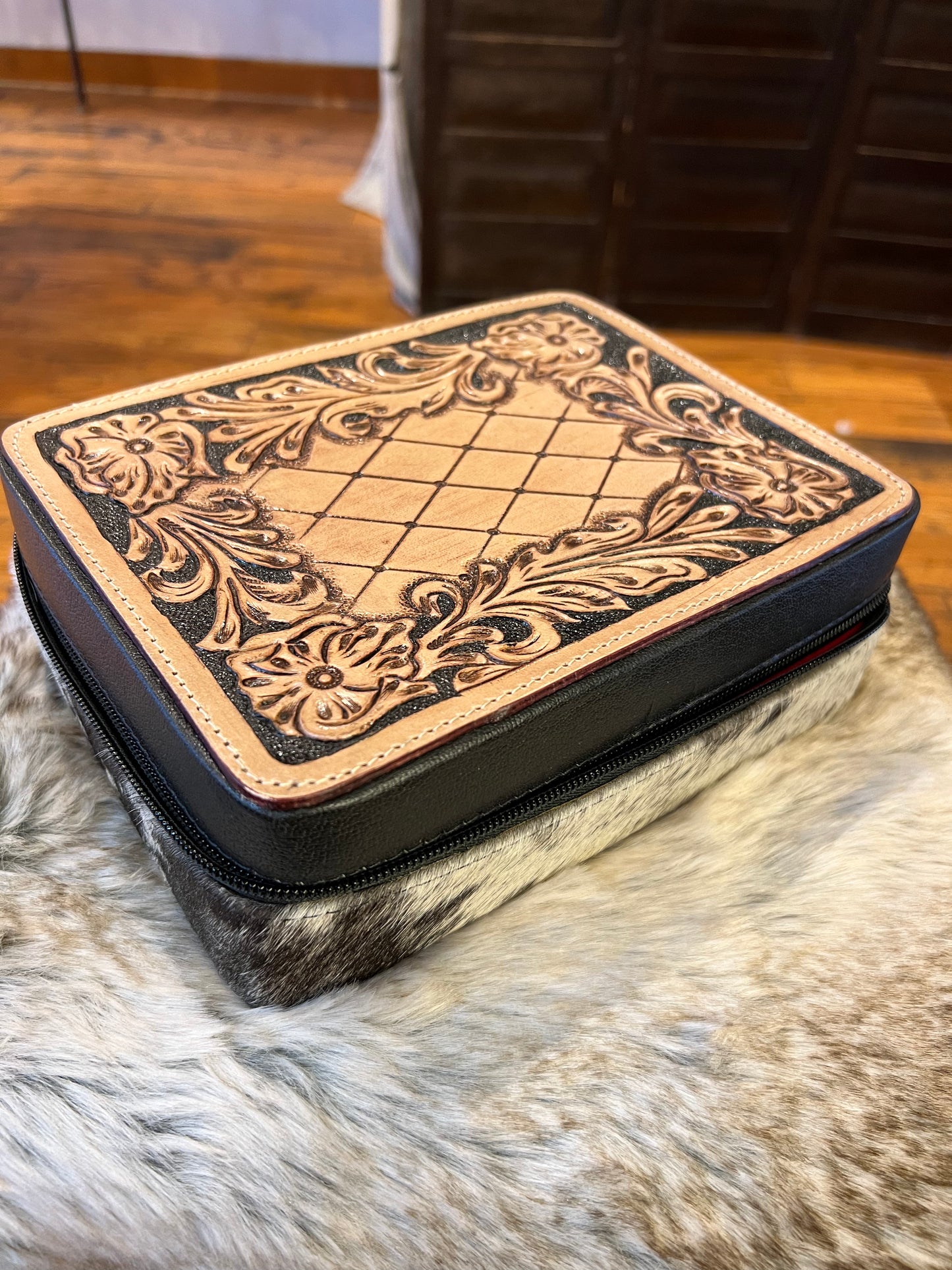Rectangle Leather Jewelry box