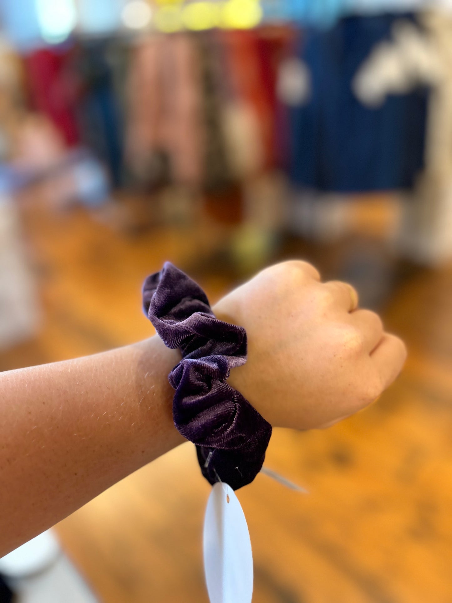 Velvet scrunchies