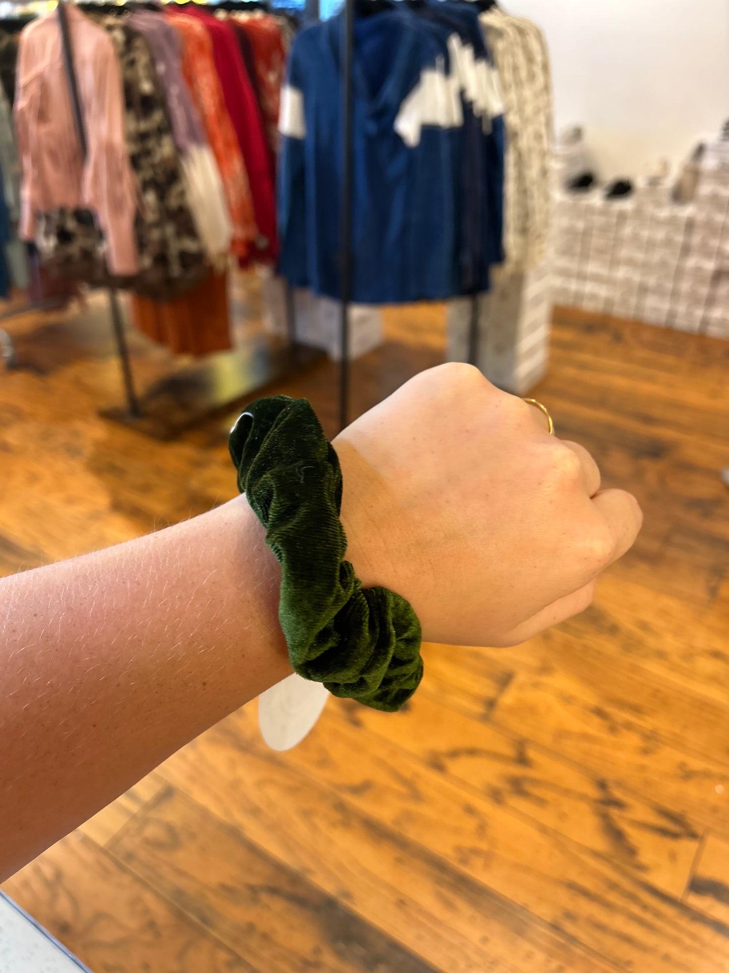 Velvet scrunchies