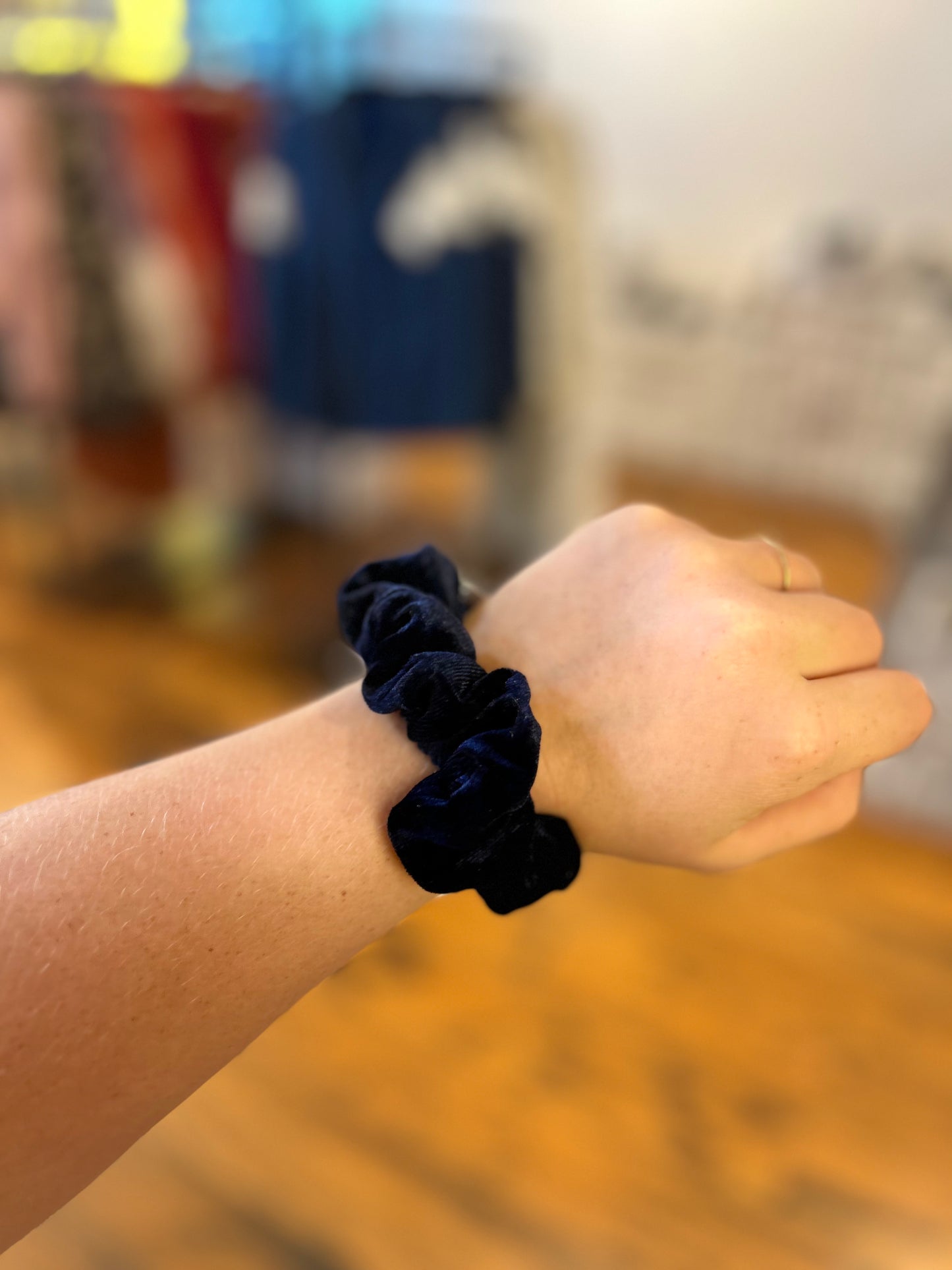 Velvet scrunchies