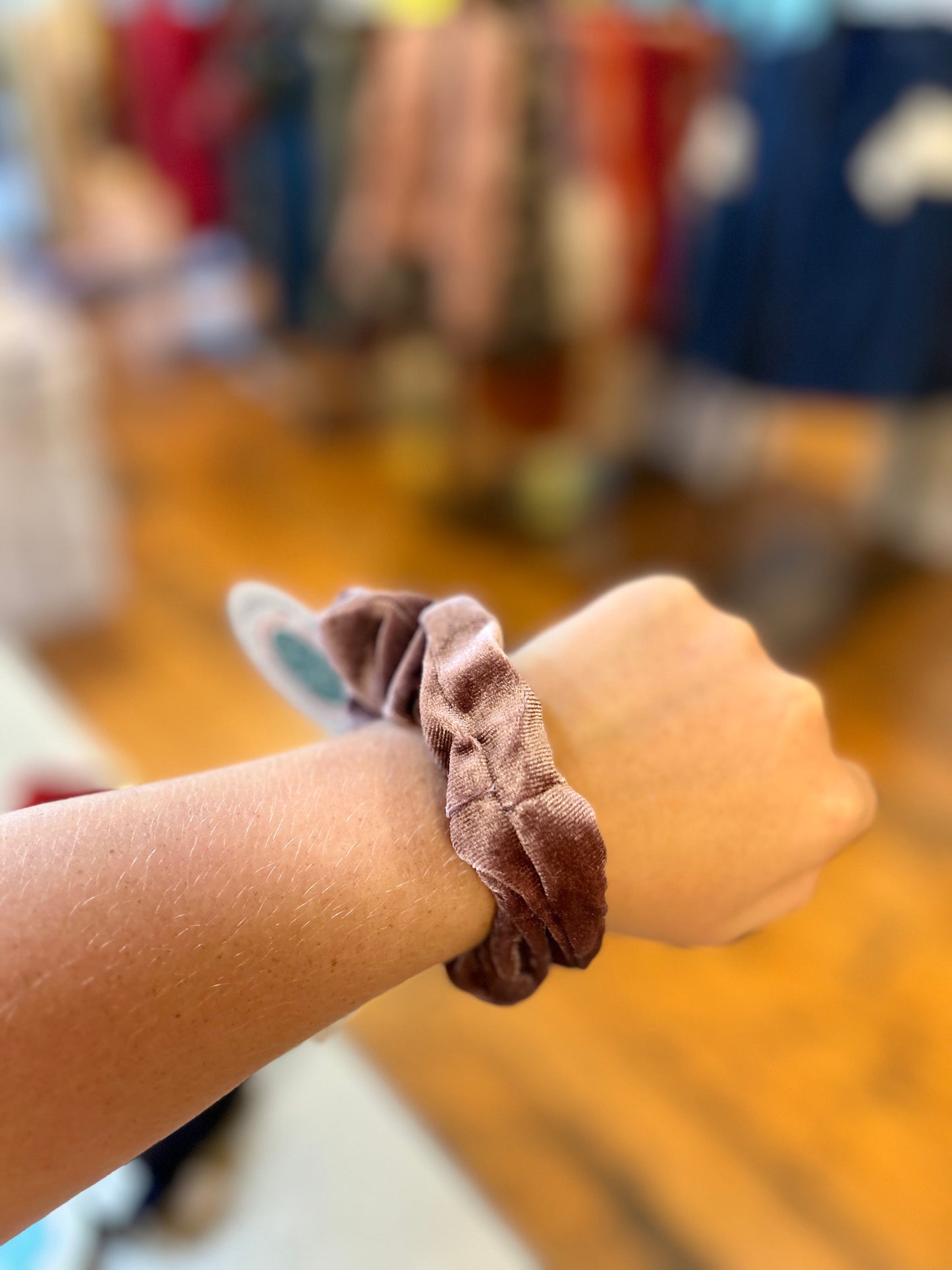 Velvet scrunchies