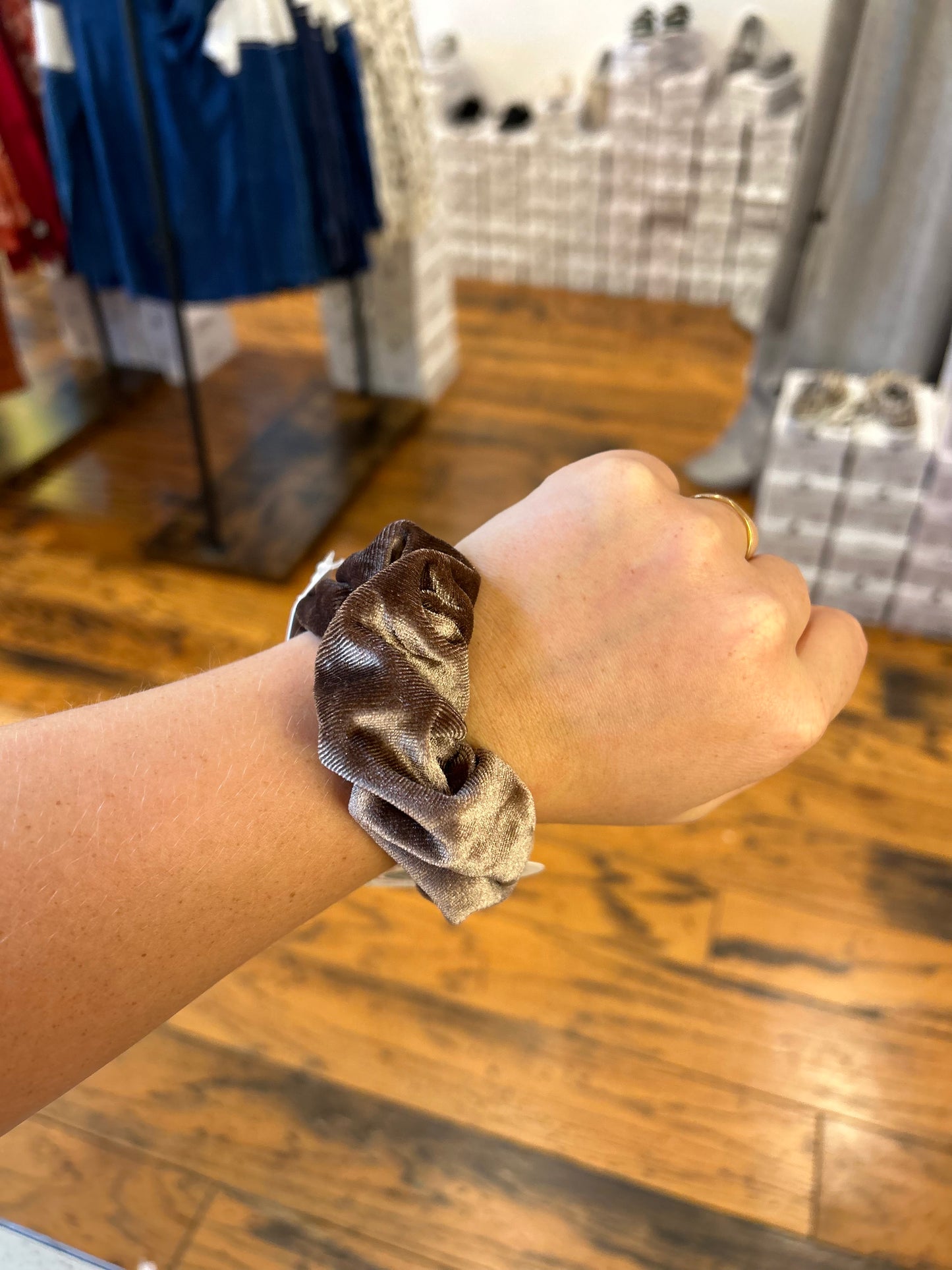 Velvet scrunchies