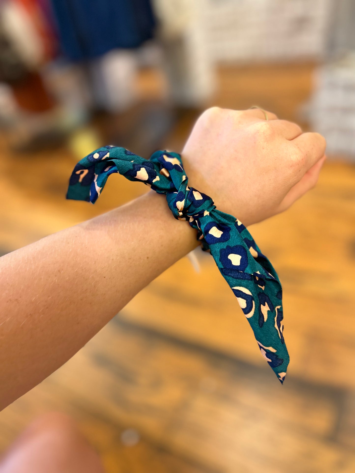 Silk tie scrunchies