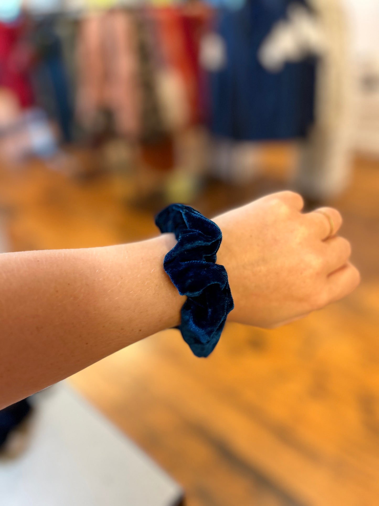Velvet scrunchies