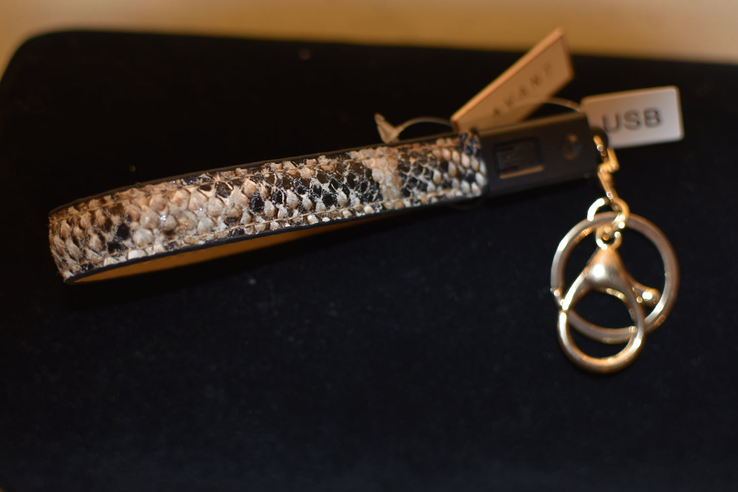Animal Print Phone Charging Key Chain