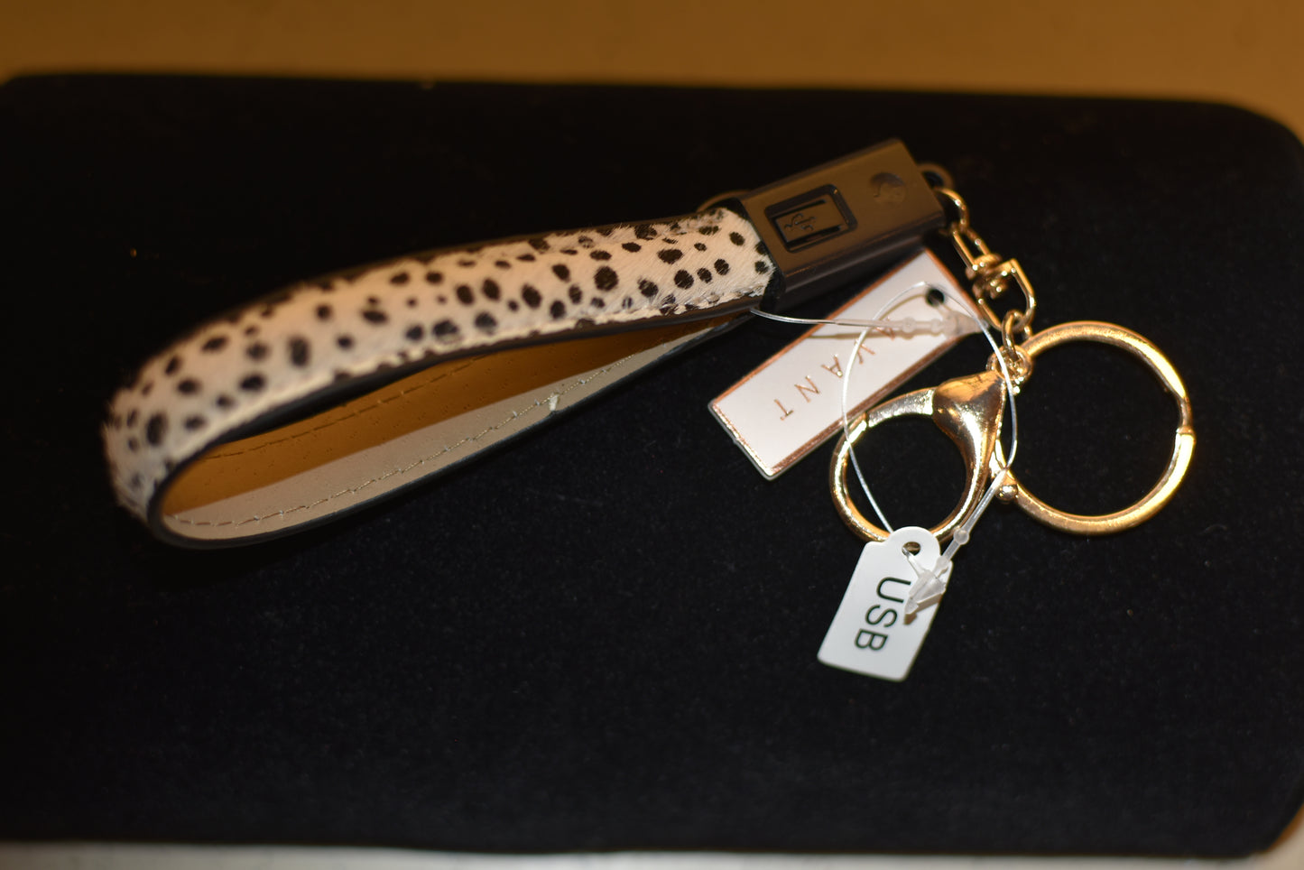 Animal Print Phone Charging Key Chain