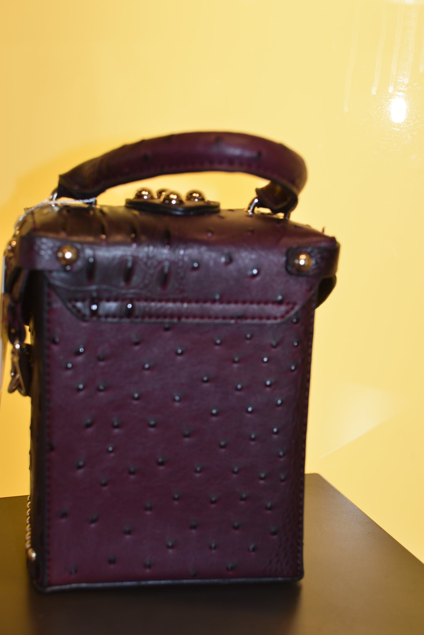 Burgundy Cubed Purse