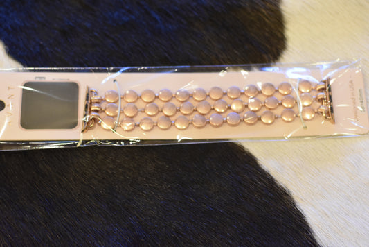 Disk Metal Beads Watch Band