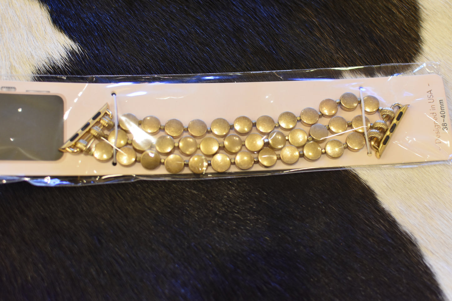 Disk Metal Beads Watch Band