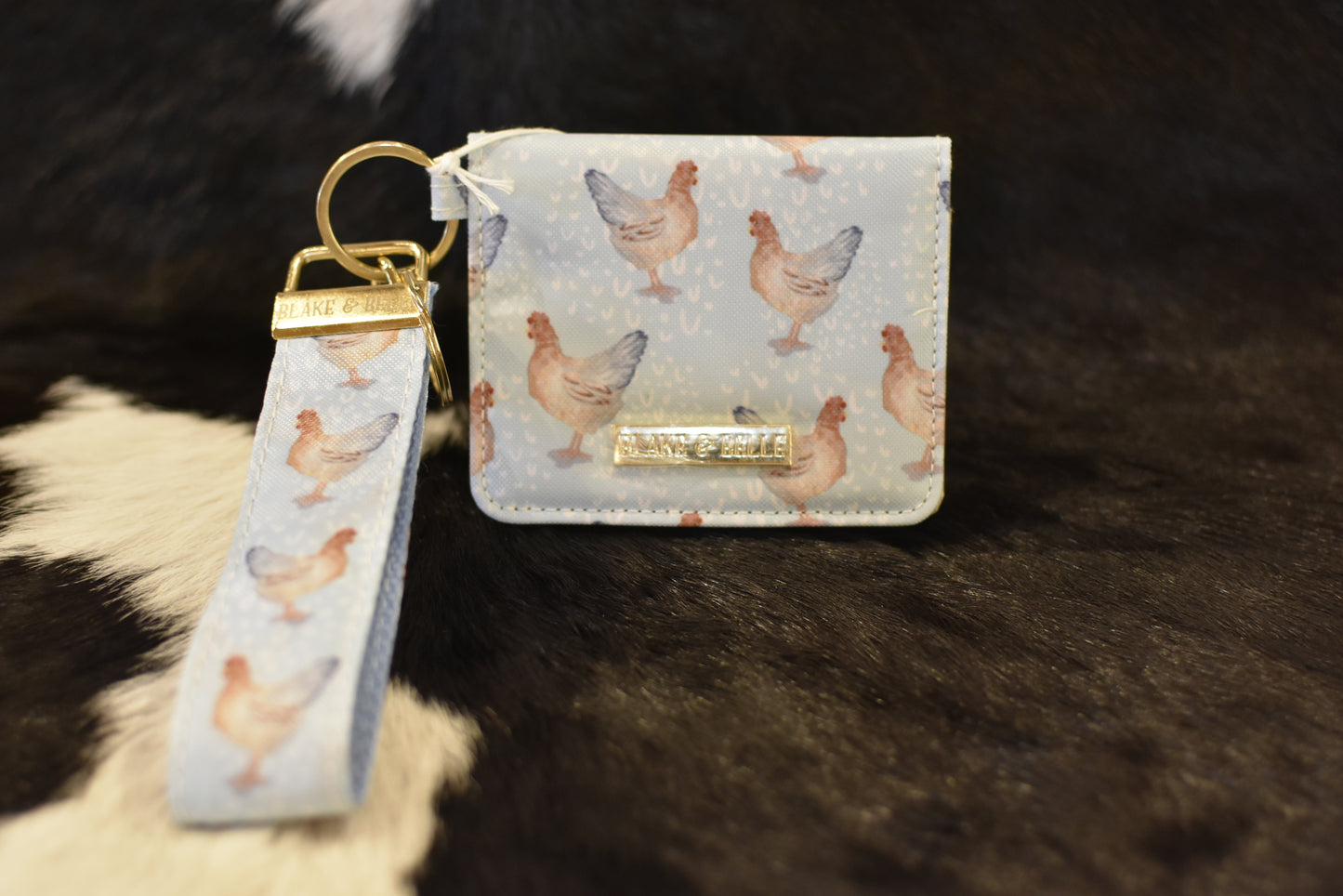 Wallet Key Chains w/ Gold Details