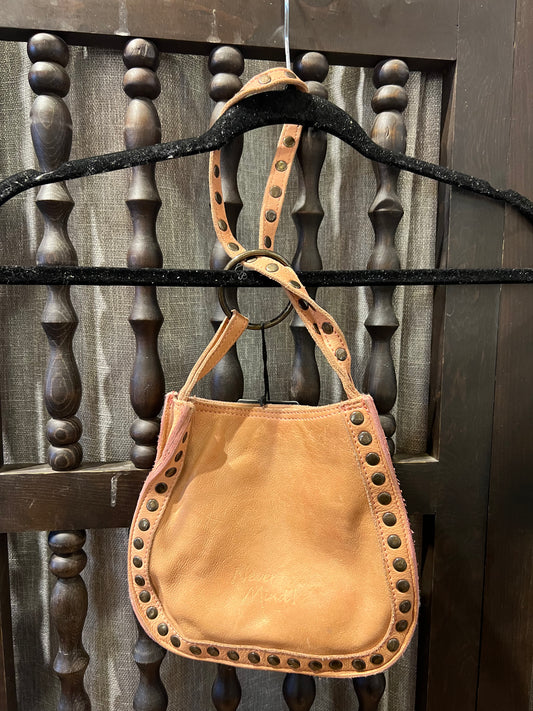 Caramel Leather Clutch