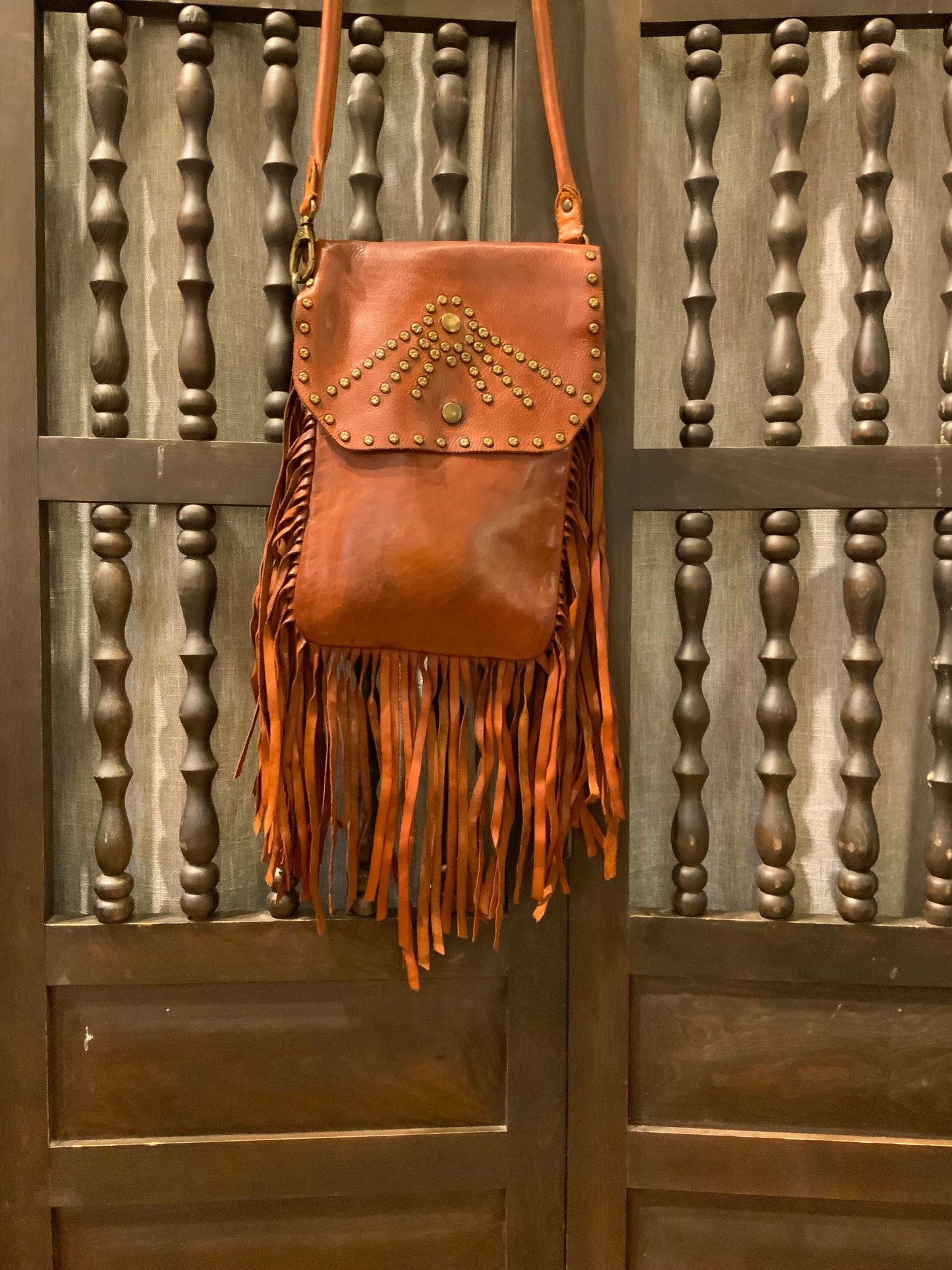 Leather Fringe Bag