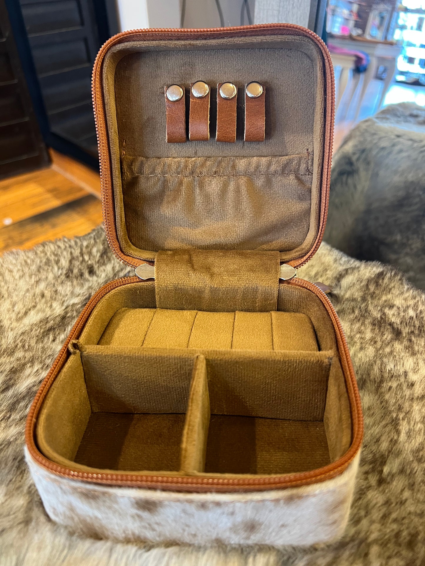 Mini Leather Jewelry Box