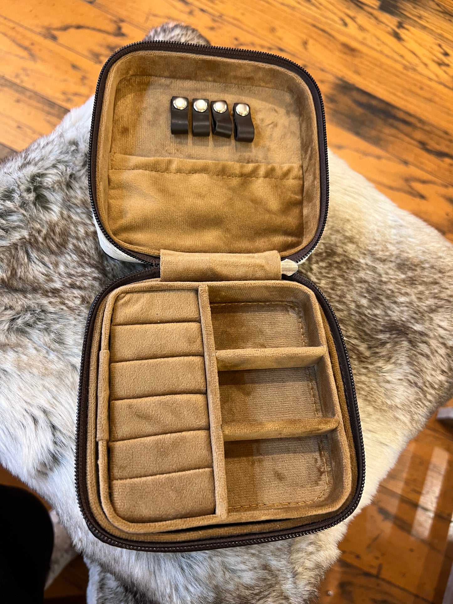Mini Leather Jewelry Box