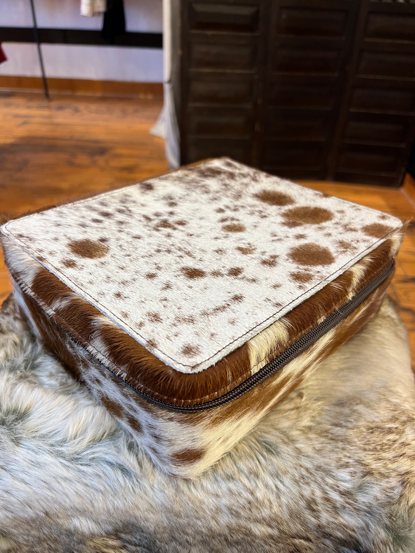 Square Leather Jewelry Box