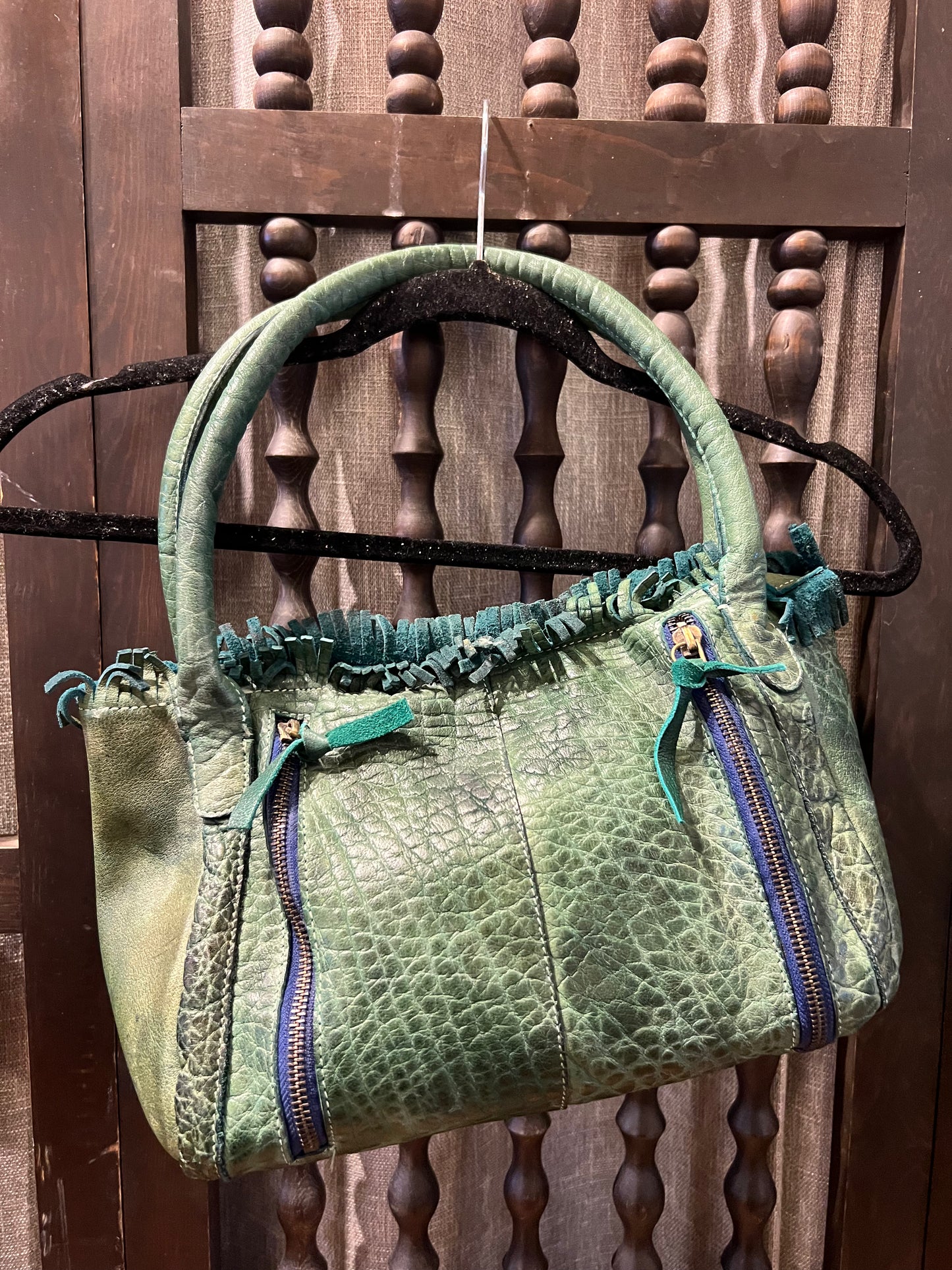 Green Leather Handbag