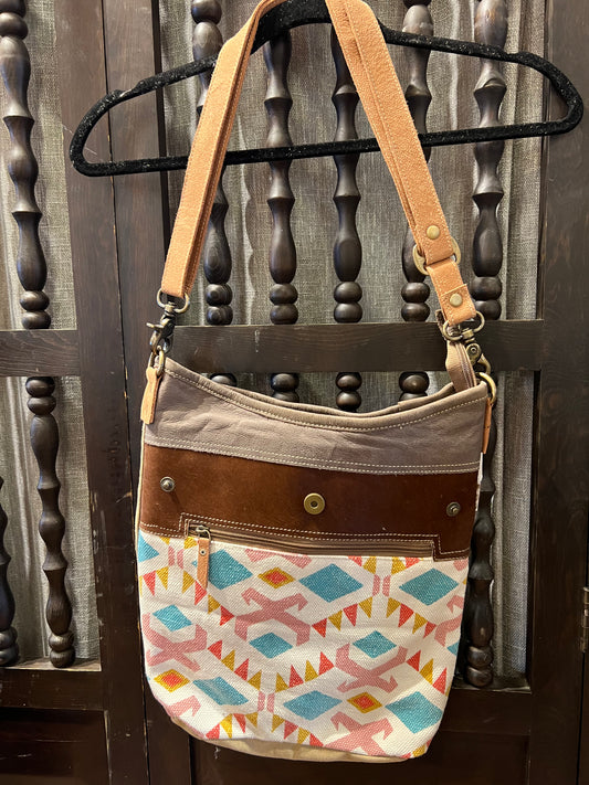 Canvas & Leather Handbag
