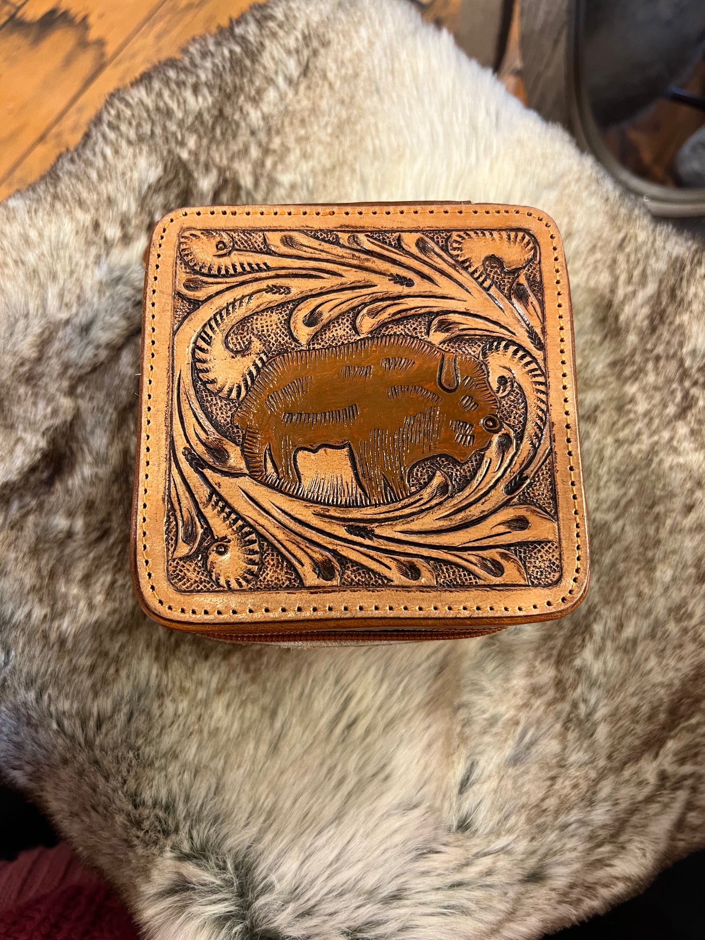 Mini Leather Jewelry Box