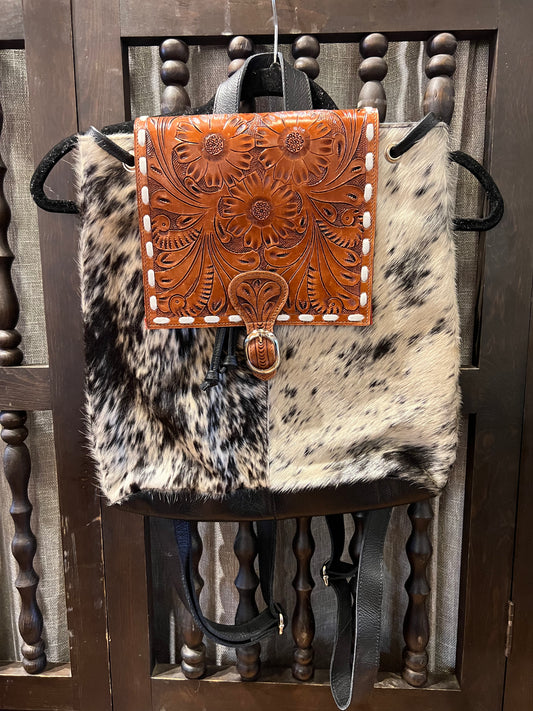Cowhide Backpack