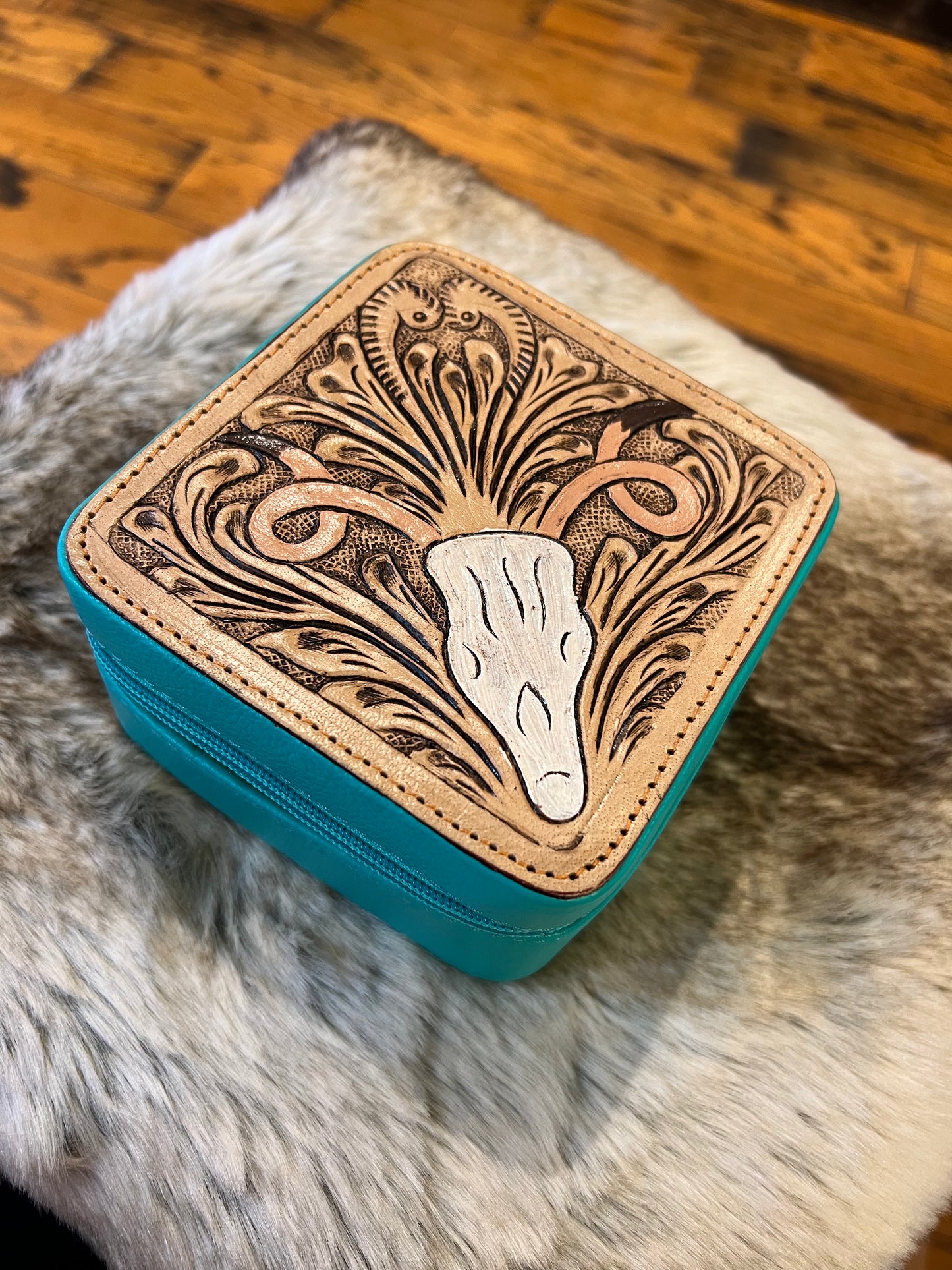 Mini Leather Jewelry Box