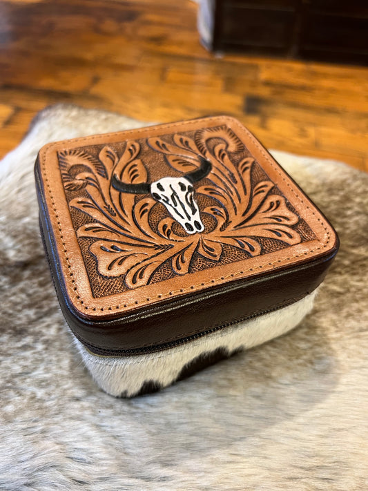 Mini Leather Jewelry Box